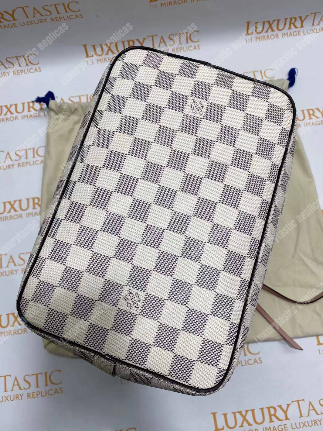 LV NéoNoé Damier Azur Canvas Eau de Rose Limited Edition