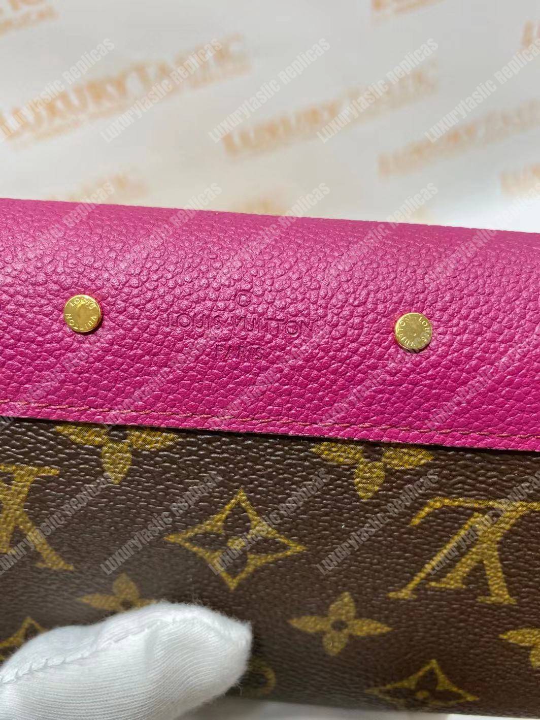 LV Pallas Wallet Monogram Canvas Grape