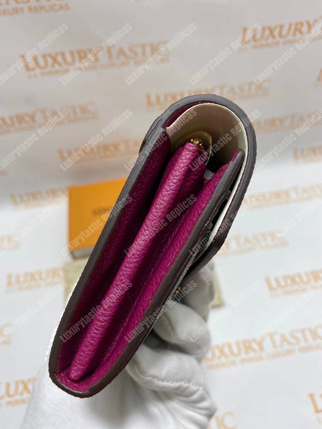 LV Pallas Wallet Monogram Canvas Grape