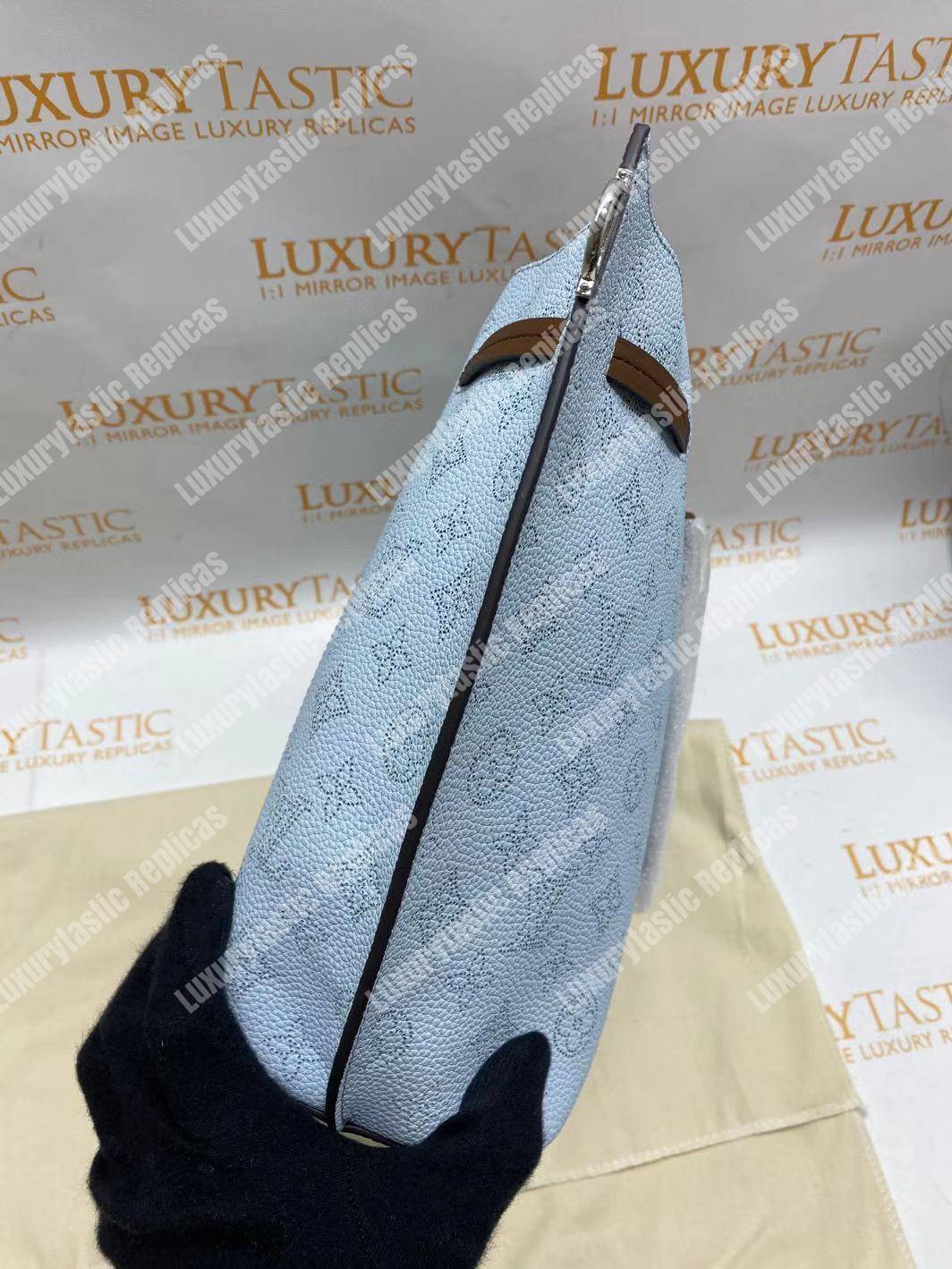LV Girolata Handbag Mahina Bleu Horizon Pumpkin