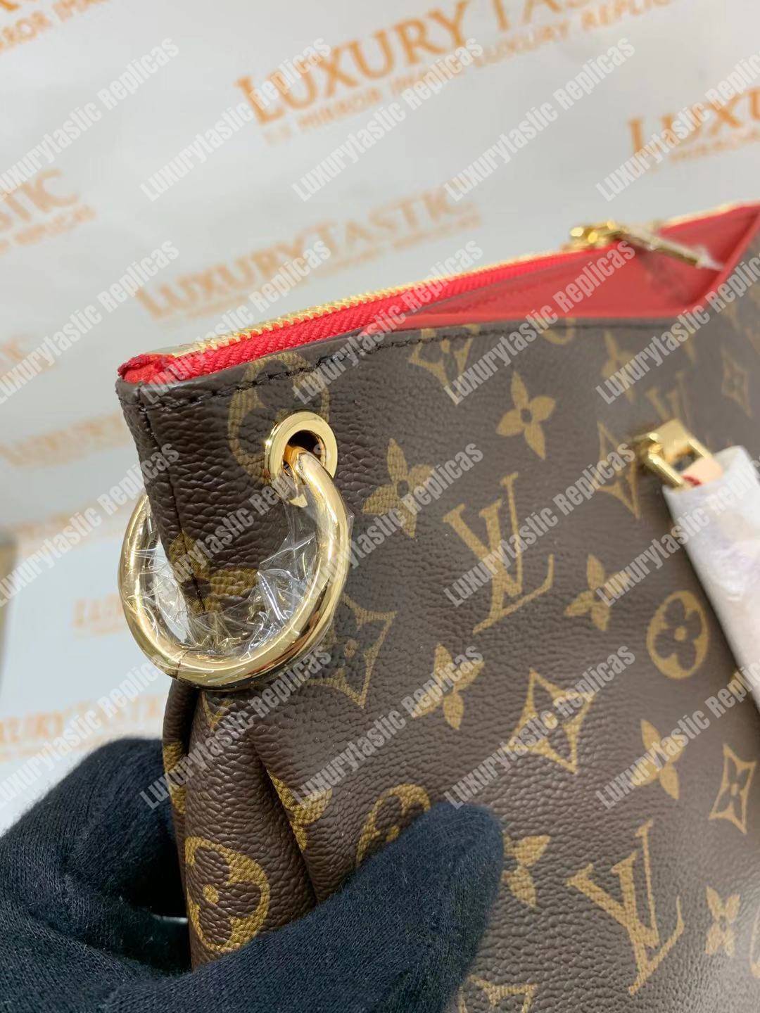 LV Pallas Bag Monogram Canvas Cherry