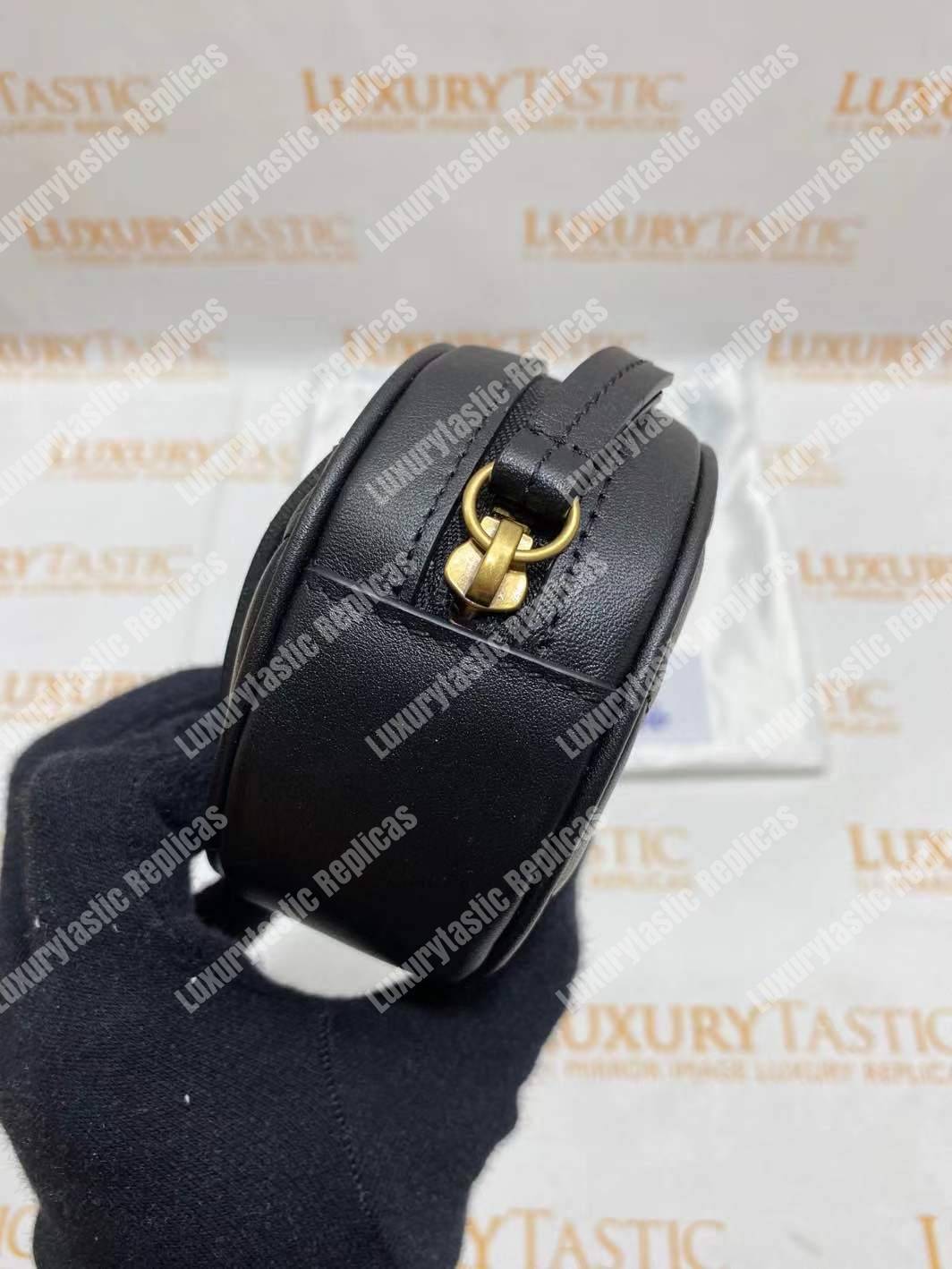 G*u*i gg marmont matelassé leather belt bag black