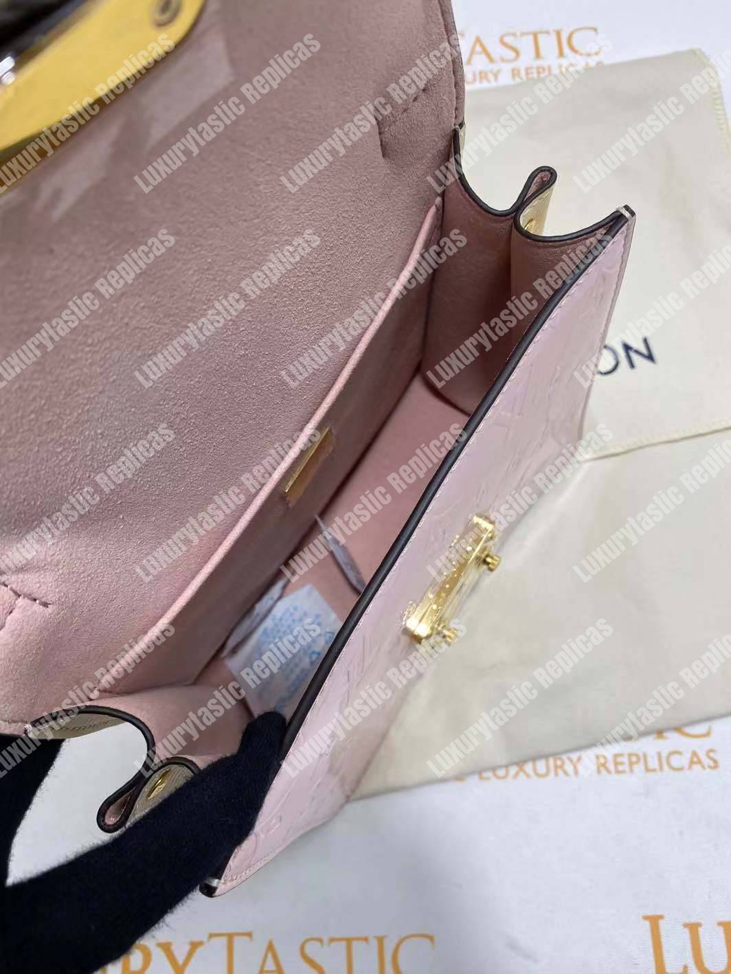 LV Spring Street Monogram Vernis Rose Ballerine
