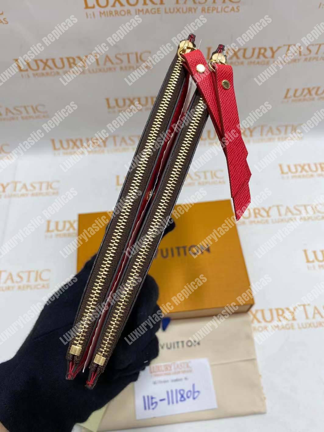 LV Adele Wallet Monogram Canvas Coquelicot