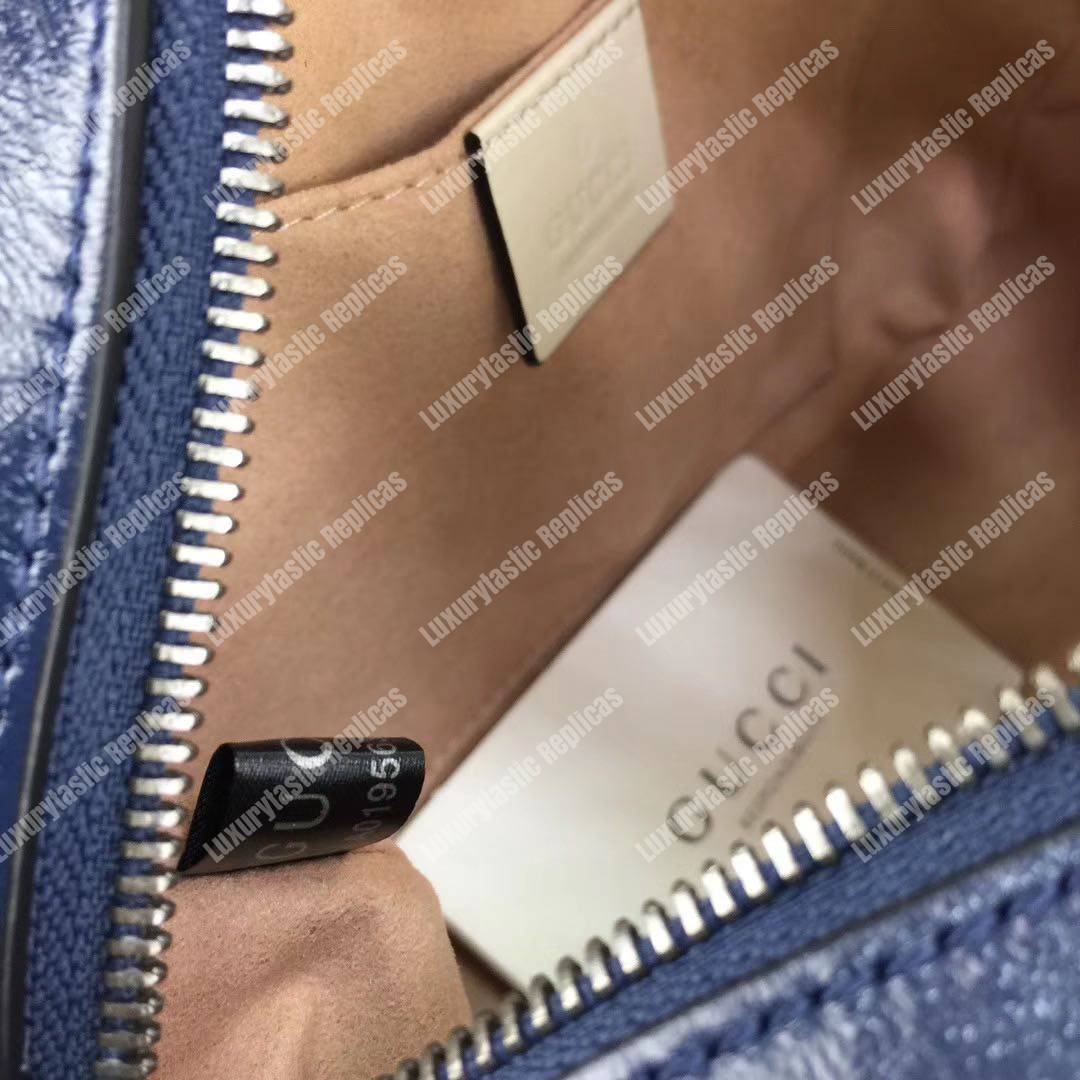 G*u*i gg marmont matelassé shoulder bag blue