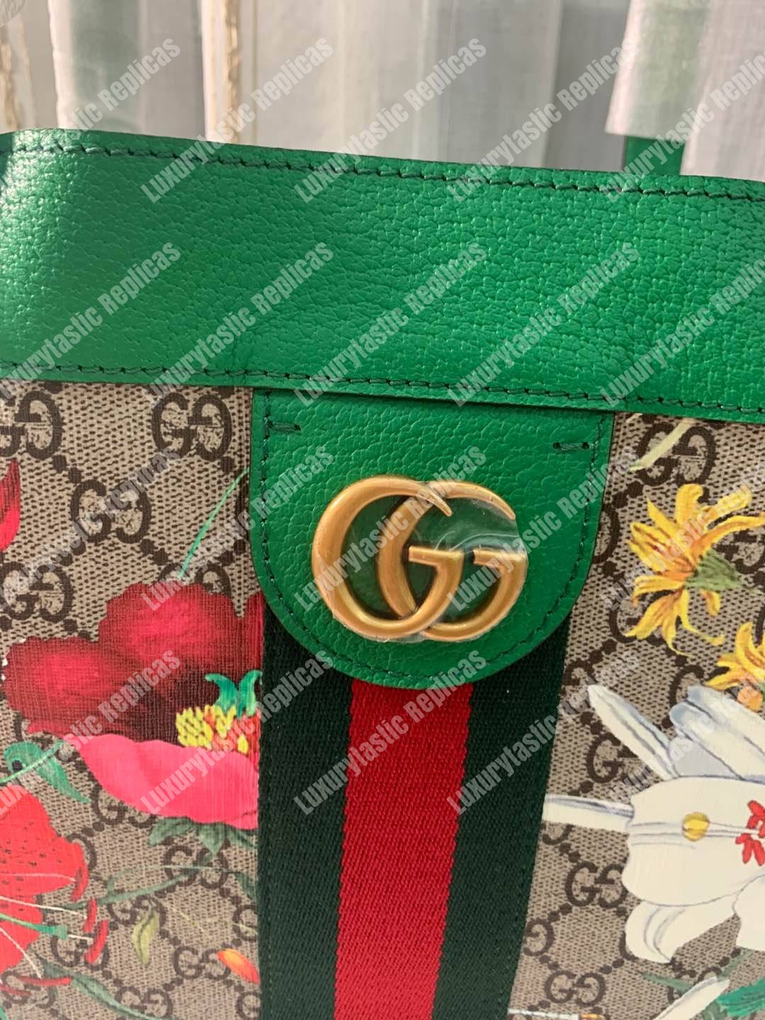 G*u*i ophidia gg flora medium tote green