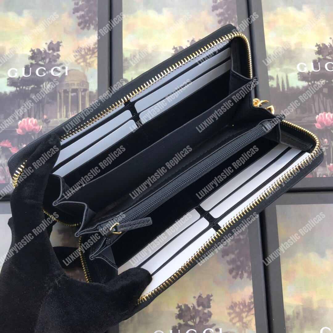 G*u*i ophidia zip around wallet black