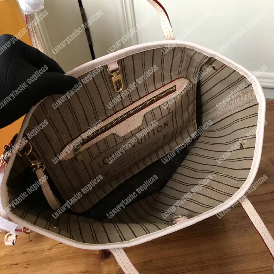 LV Neverfull PM Monogram Beige