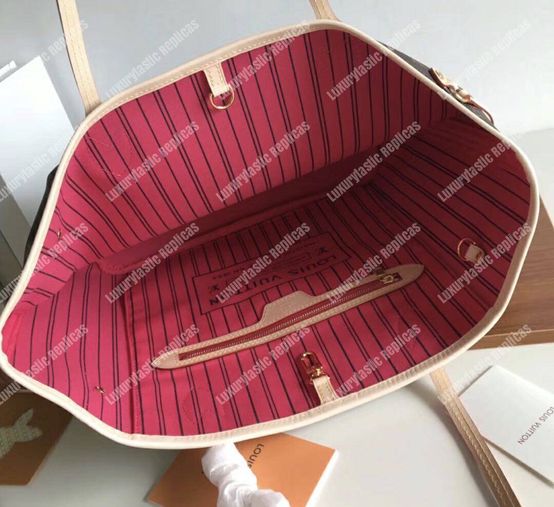LV Neverfull PM Monogram Cherise