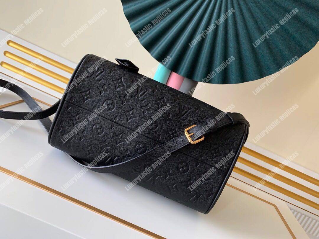 LV Speedy Bandouliere 30 Monogram Empreinte Leather Bleu Infini