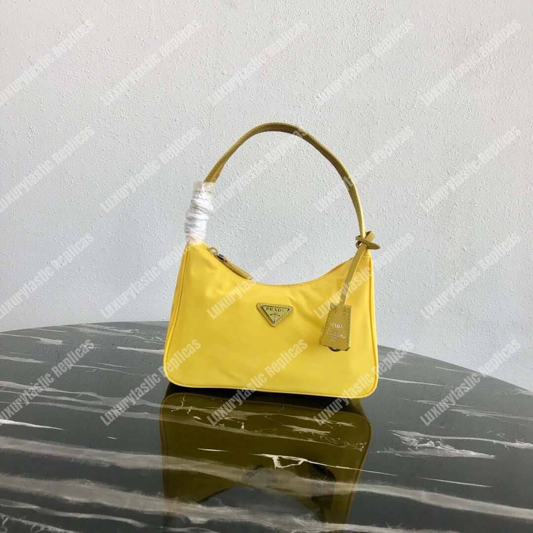 Pra*a re-edition 2000 nylon mini-bag yellow