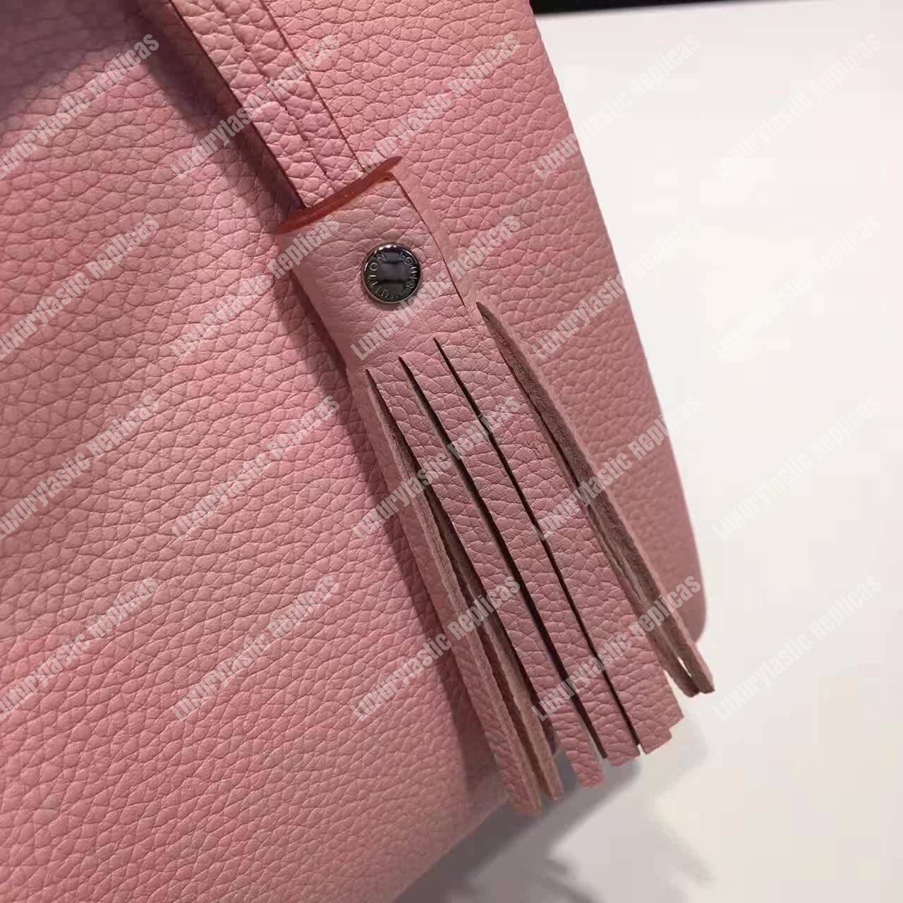 LV Lockmeto Handbag Luxury Leather Rose Poudre