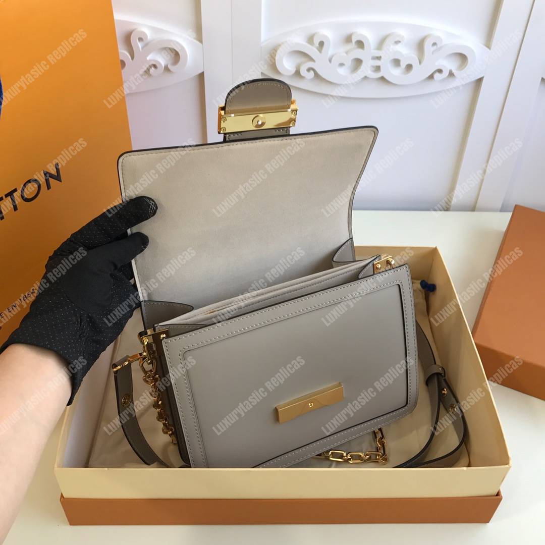 LV Dauphine MM Galet Gray