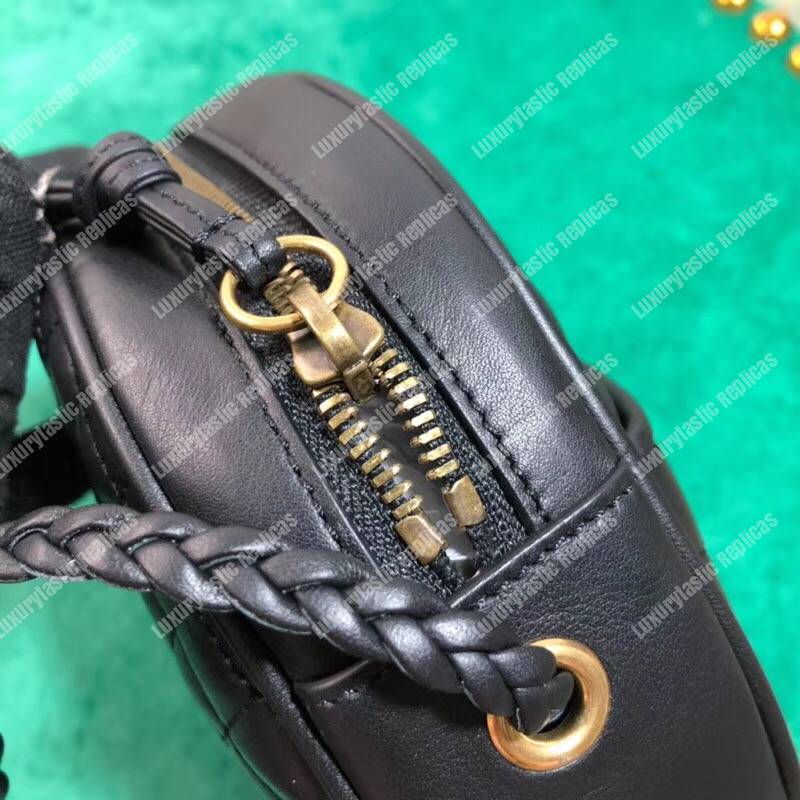 G*u*i leather mini bag black