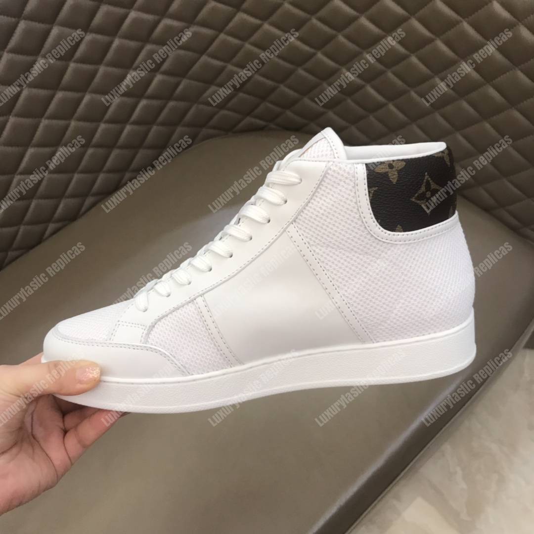 LV Rivoli Trainer Boots White