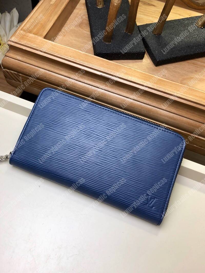 LV Zippy Organizer Epi Leather Navy