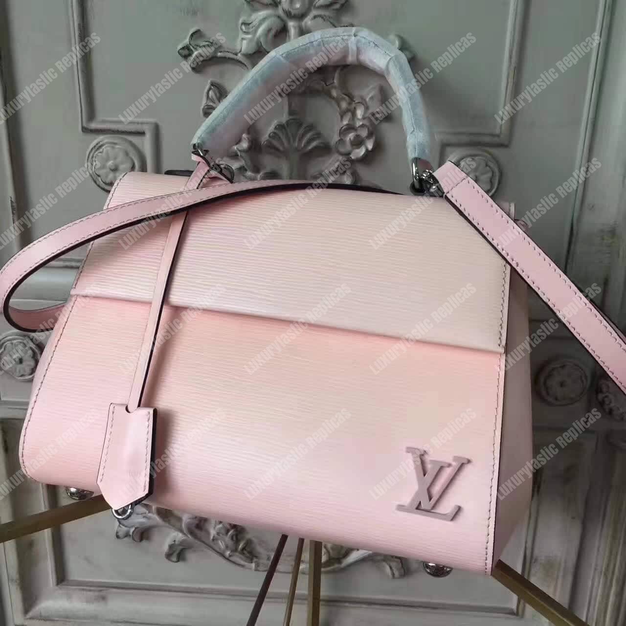 LV Cluny BB Bag Epi Leather Rose Ballerine