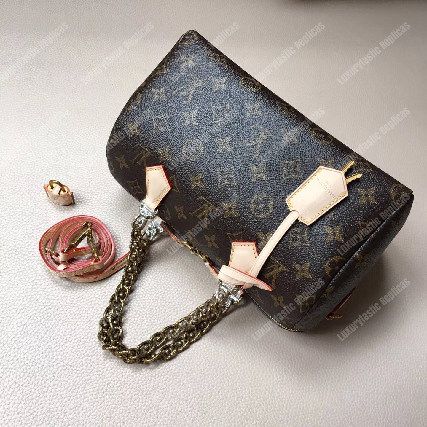 LV Speedy 25 Chain Tote Bag Monogram Canvas