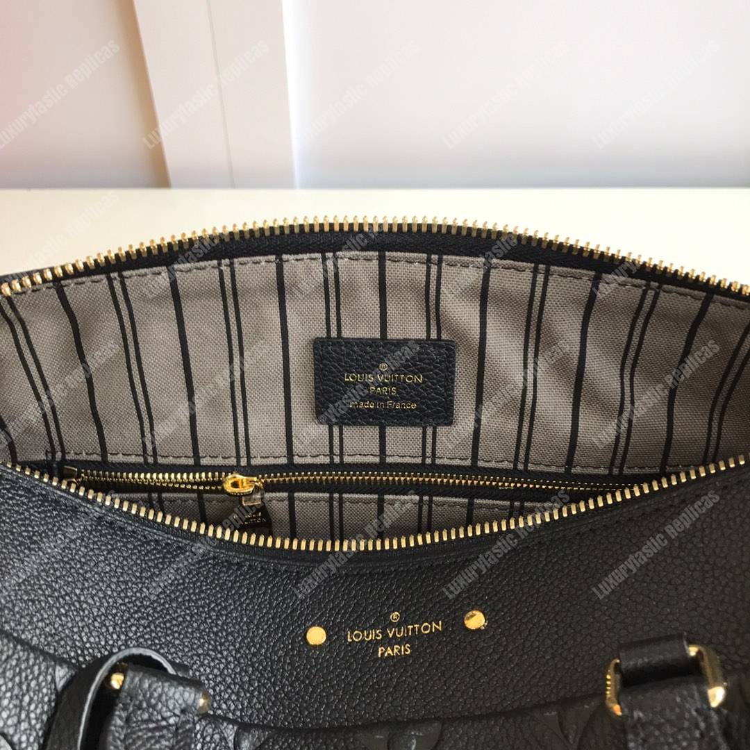 LV Speedy Bandouliere 30 Monogram Empreinte Leather Noir