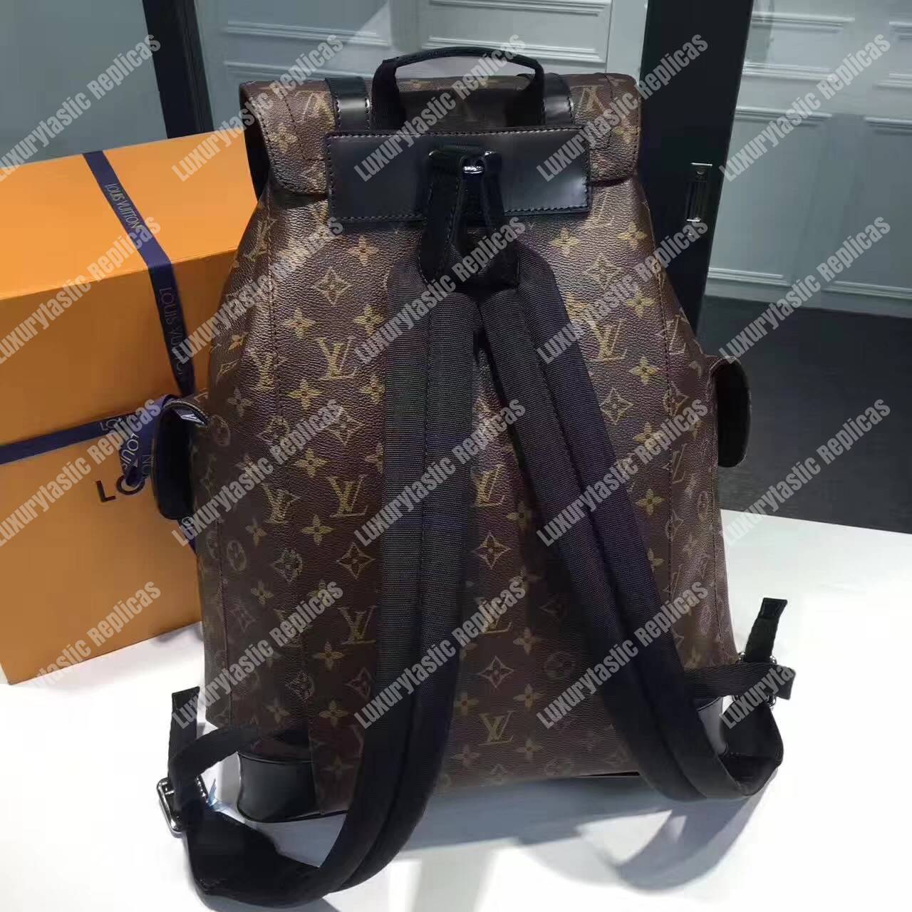 LV Christopher PM Monogram Macassar Canvas