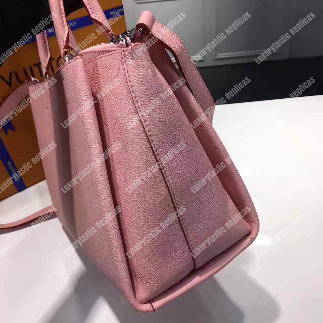 LV Lockmeto Handbag Luxury Leather Rose Poudre
