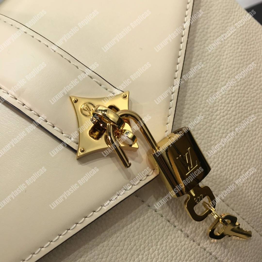 LV Rose Des Vents PM Creme Gold Padlock Handbag