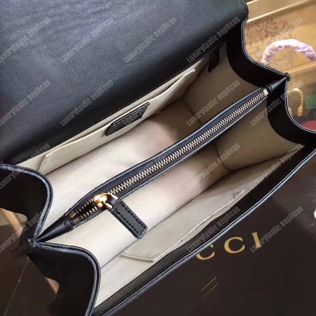 G*u*i dionysus medium top handle bag black