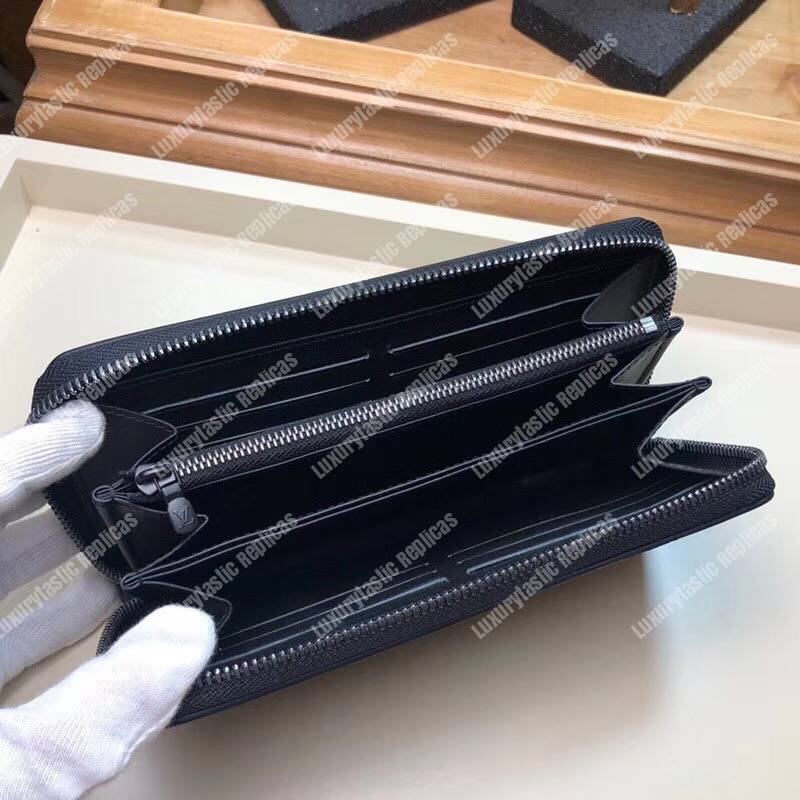 LV Zippy Wallet Dark Infinity Leather