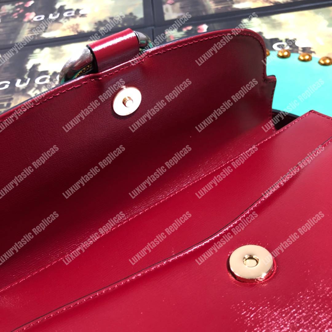 G*u*i small leather shoulder bag red