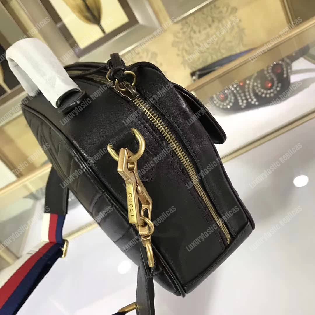 G*u*i gg marmont small shoulder bag black
