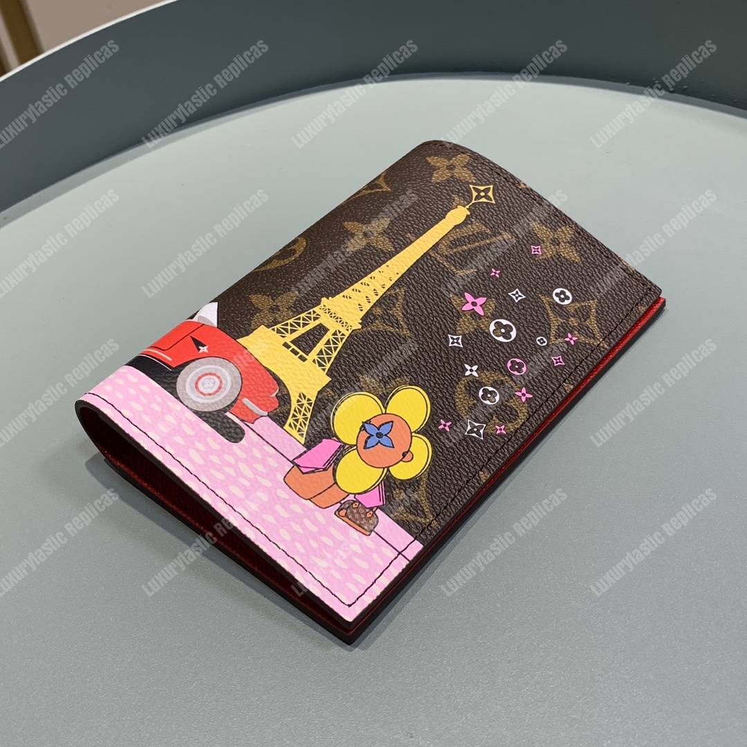 LV Passport Cover Monogram Eiffel Tower