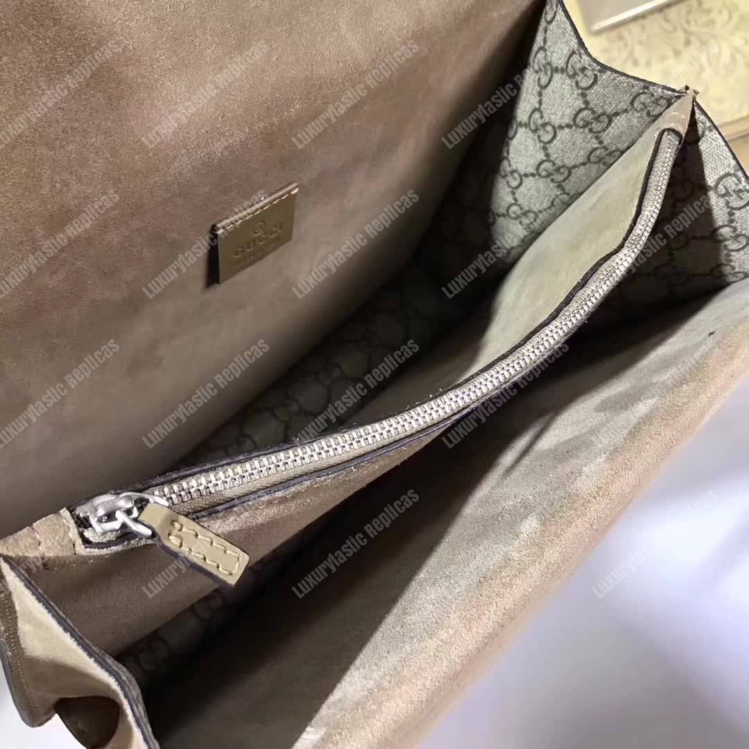 G*u*i dionysus small gg shoulder bag beige brown