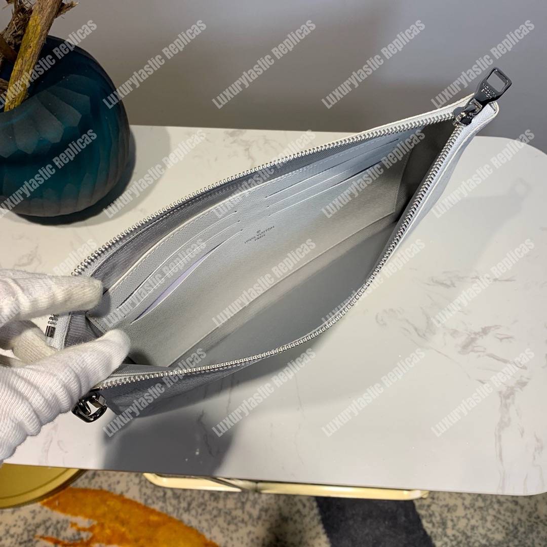 LV Zipped Pouch GM Monogram White