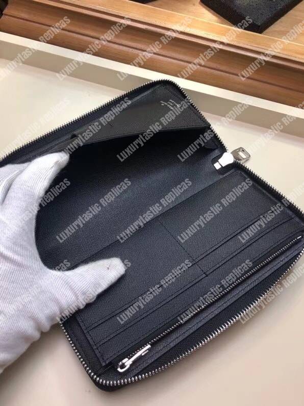 LV Zippy Wallet Vertical Taiga Leather