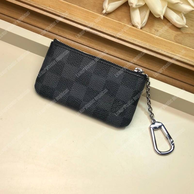 LV Pochette Cle Damier Graphite Cobalt