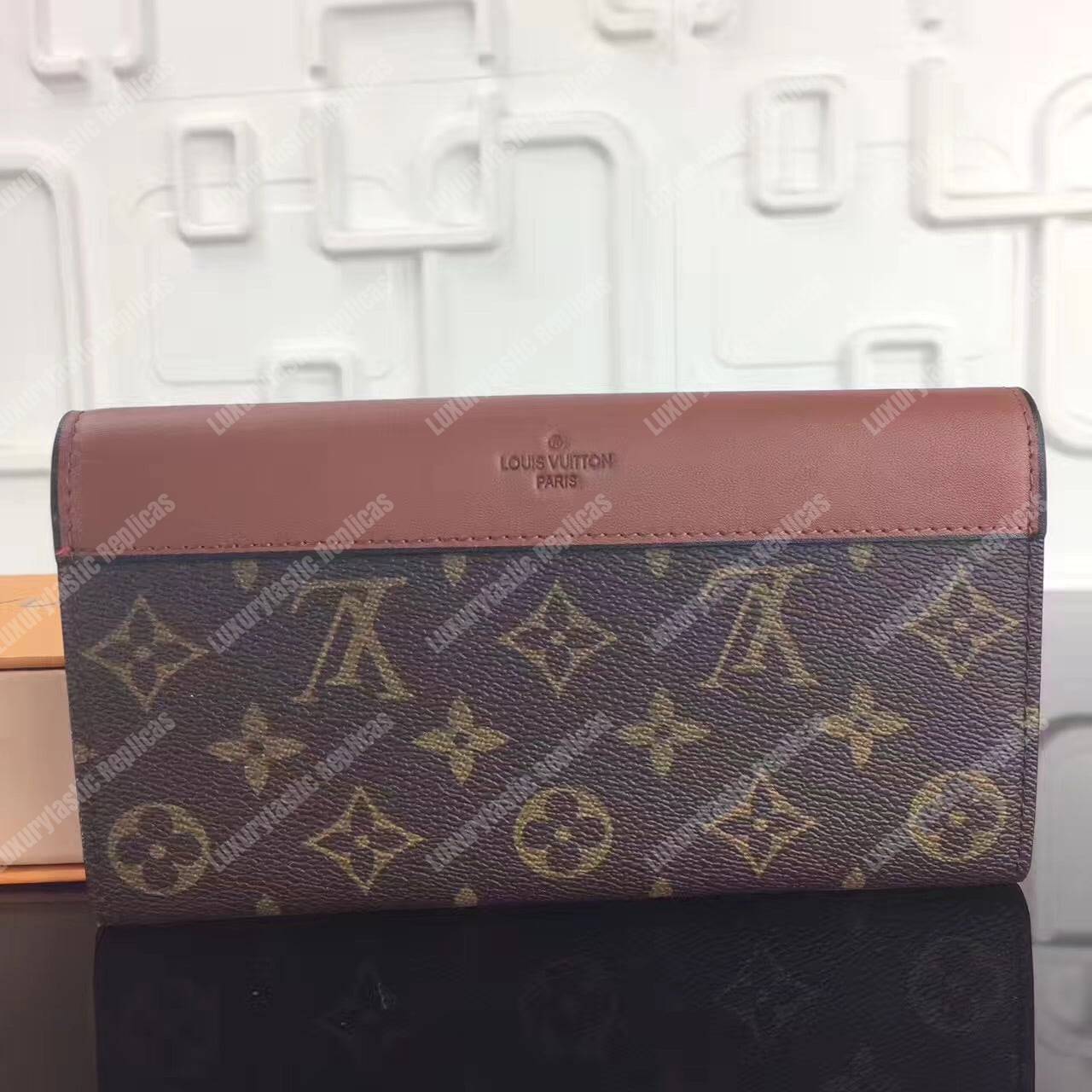 LV Sarah Tuileres Wallet Monogram Marron