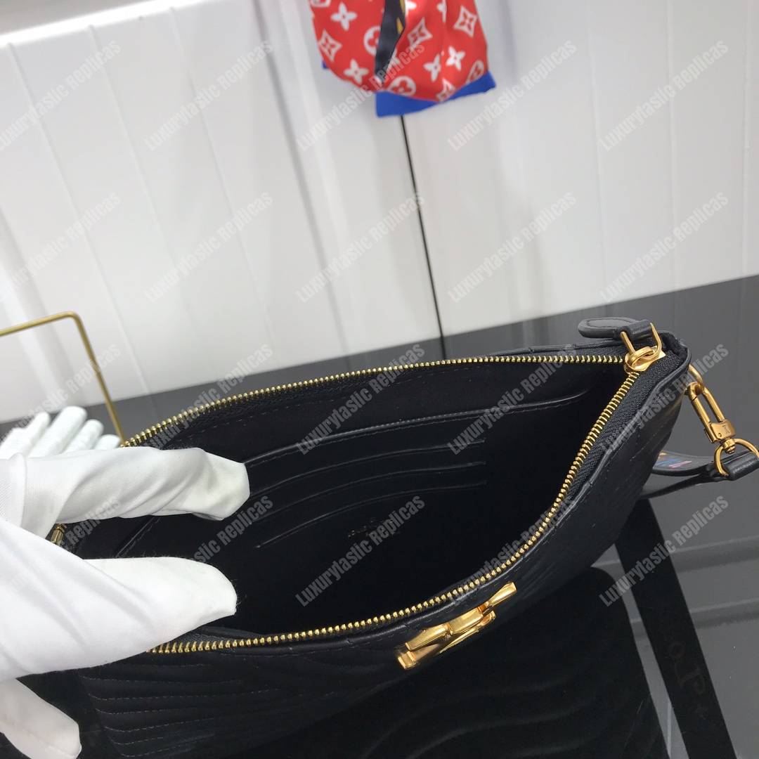 LV New Wave Zip Pochette Black