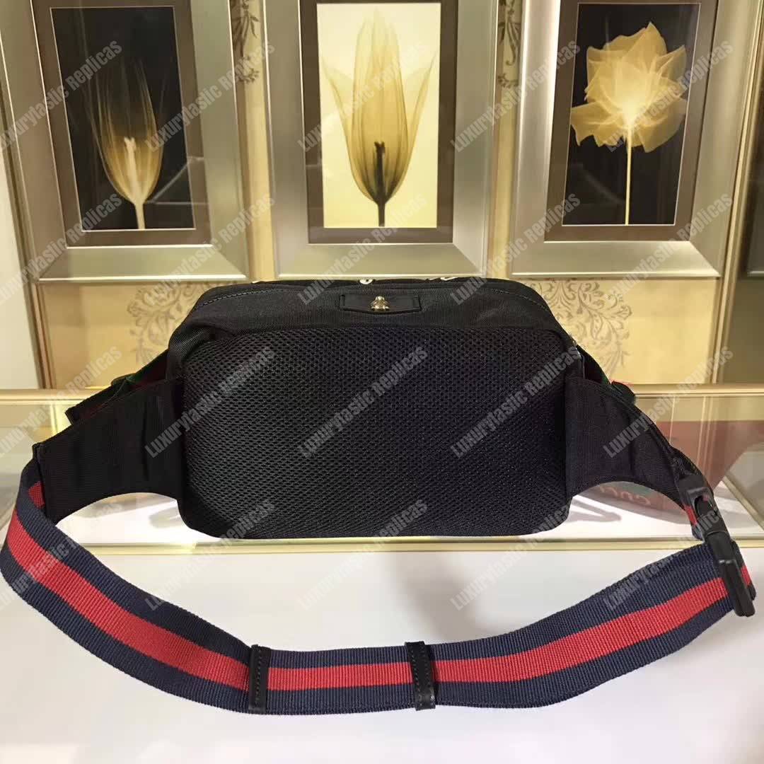 G*u*i embroidered tech pack belt bag tiger