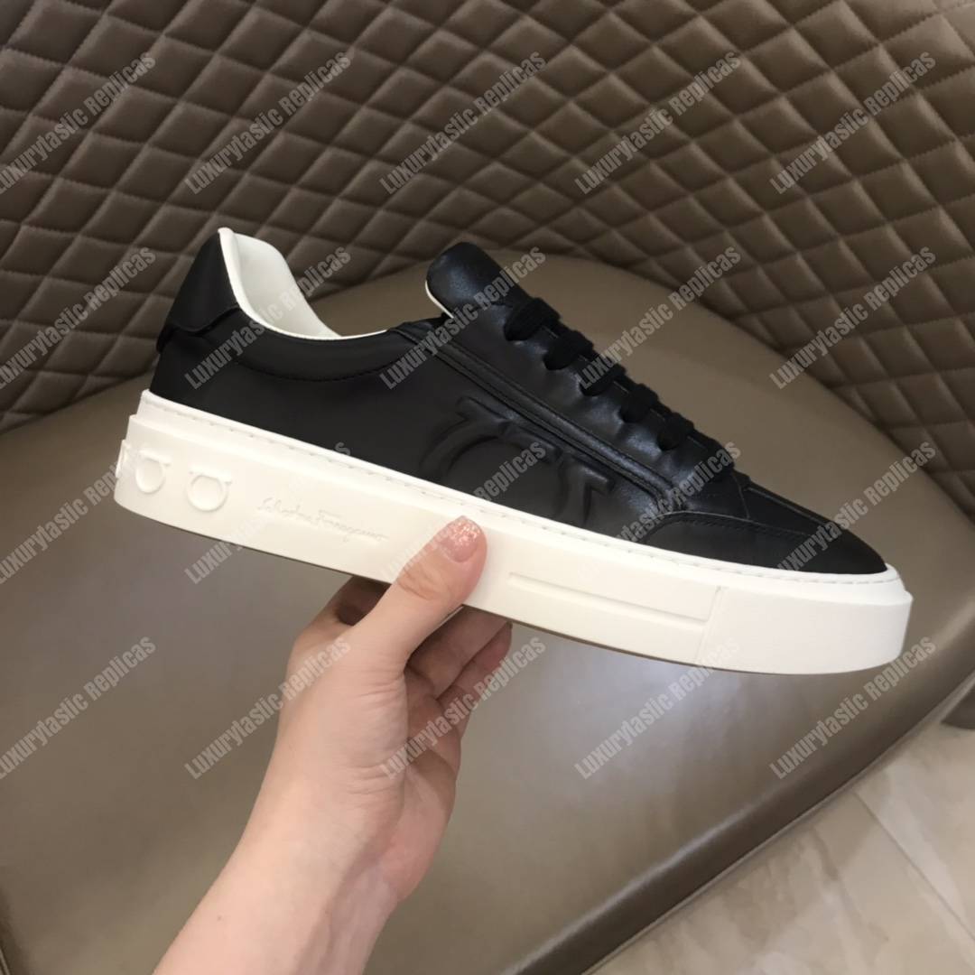 Salvatore Ferragamo Gancini Sneaker Shoe Black