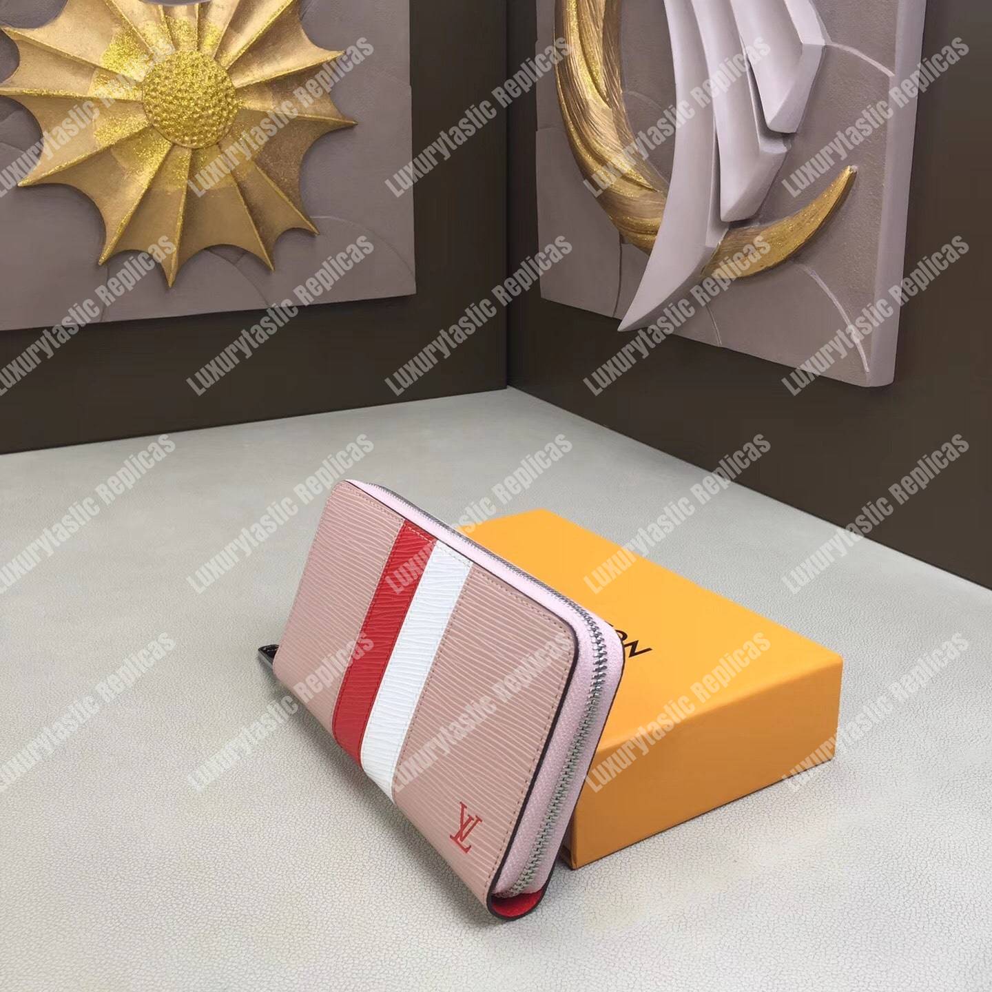 LV Zippy Wallet Epi Leather special edition Rose Ballerine