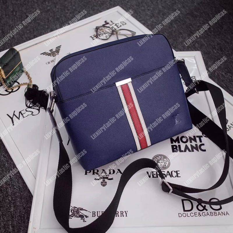 LV Anton Messenger PM Taiga Leather Ocean