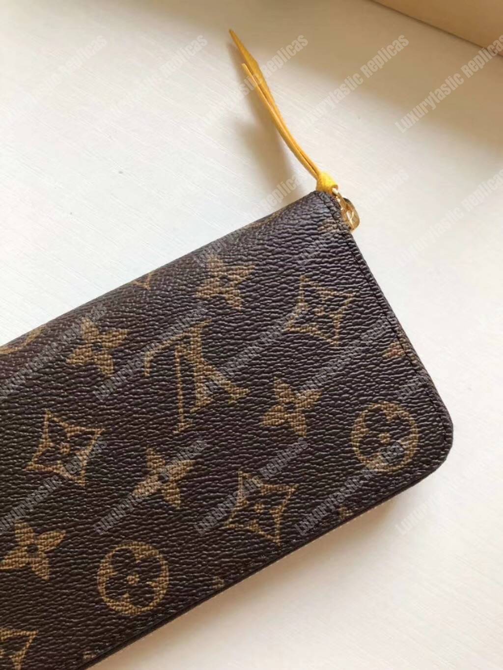 LV Clemence Wallet Monogram Safran