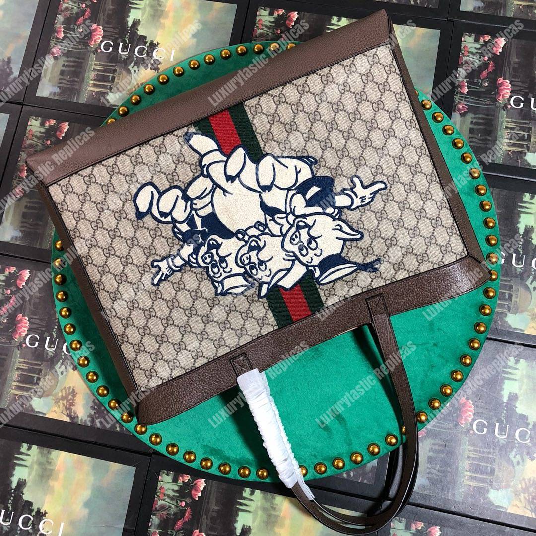 G*u*i ophidia gg tote with three little pigs