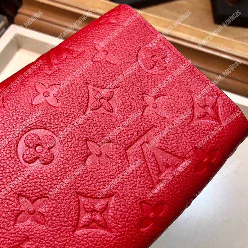 LV Vavin Chain Wallet Scarlet Red