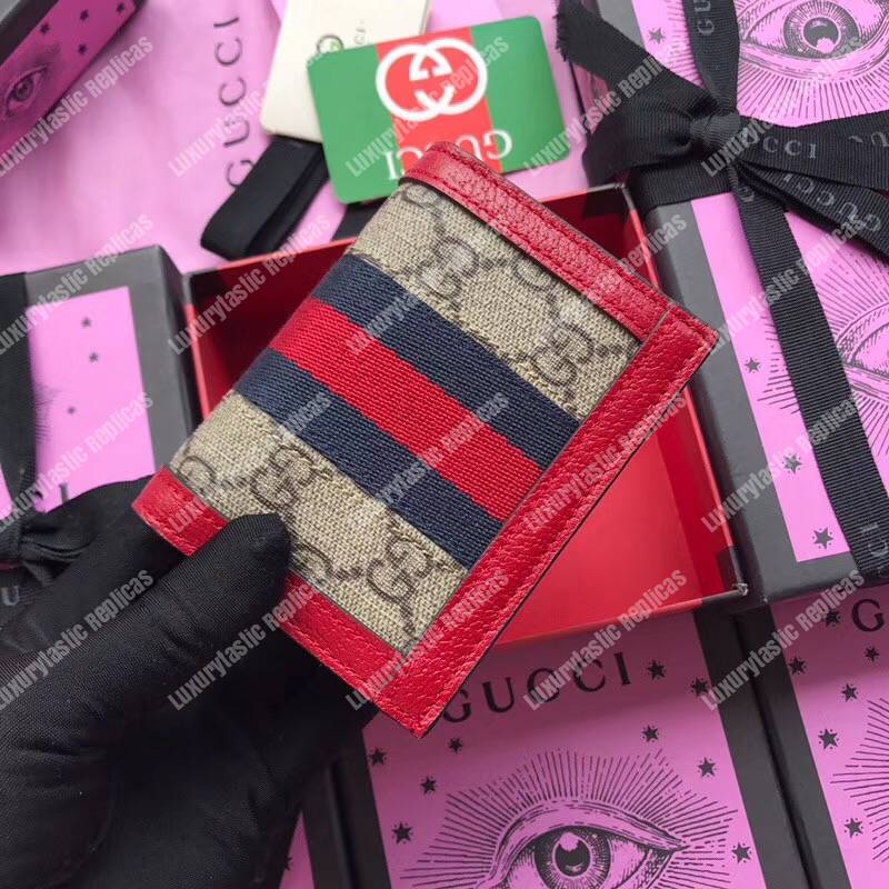 G*u*i ophidia gg card case red