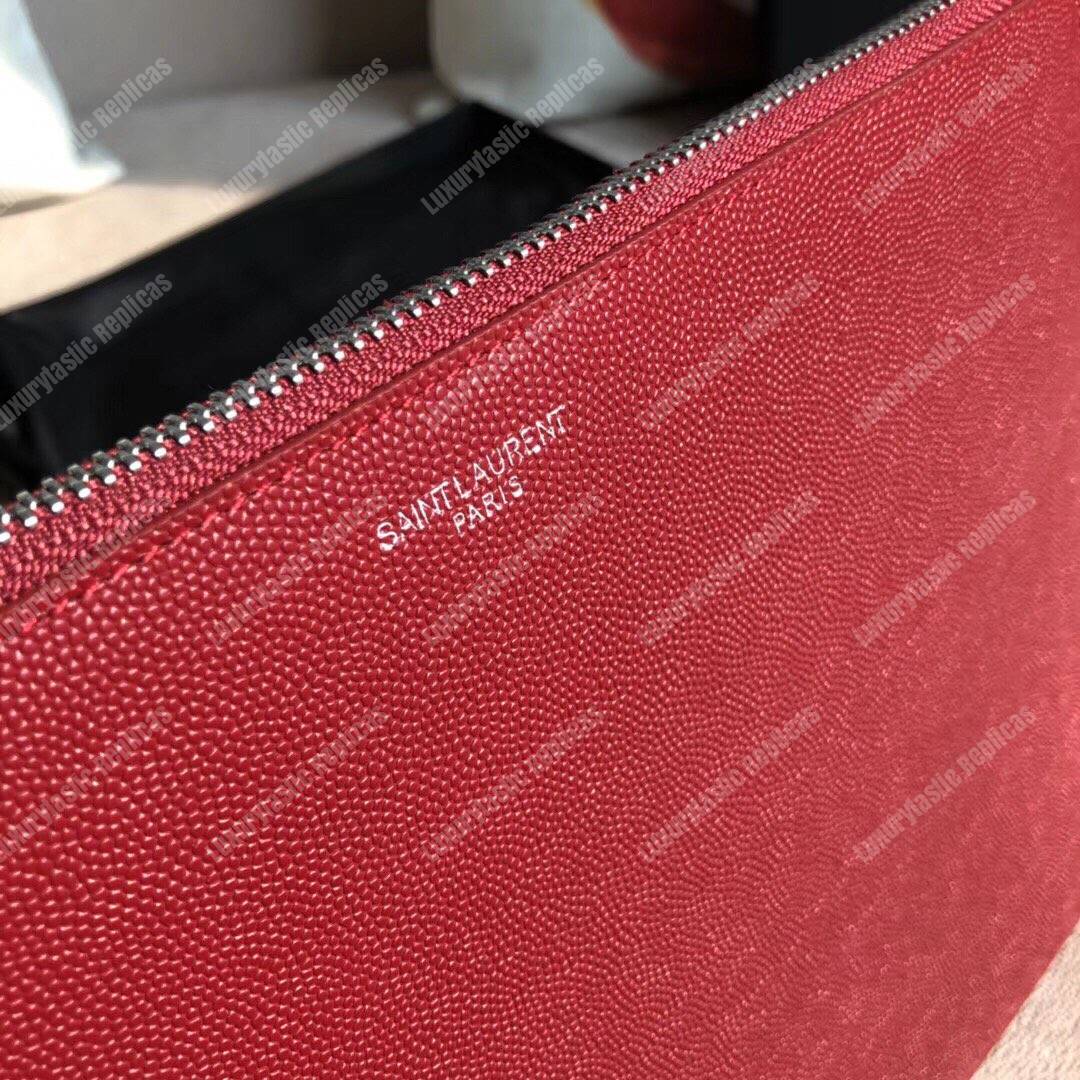 Saint Laurent Zipped Tablet Holder Red