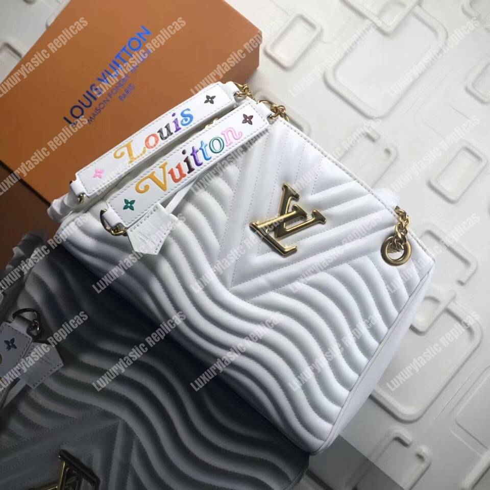 LV New Wave Chain Tote White