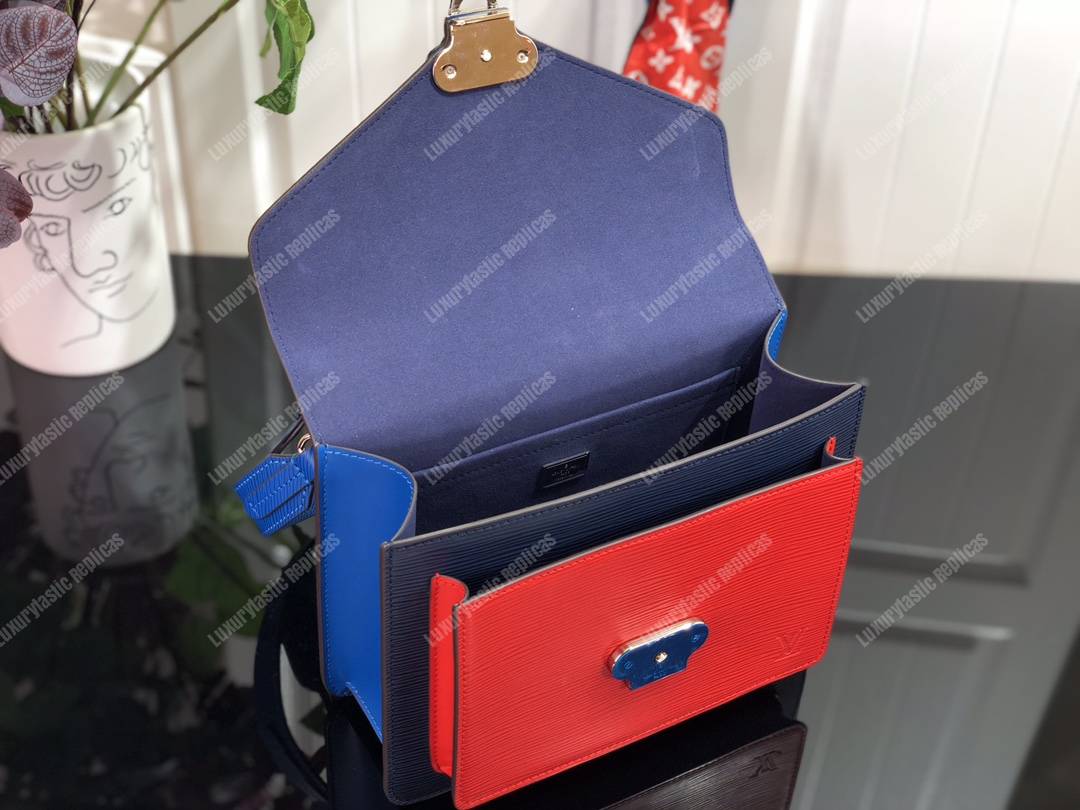 LV Pochette Epi Leather Red/Green/Blue