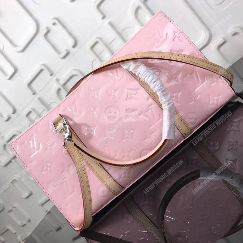 LV Monogram Vernis Neo Triangle Bag Pink