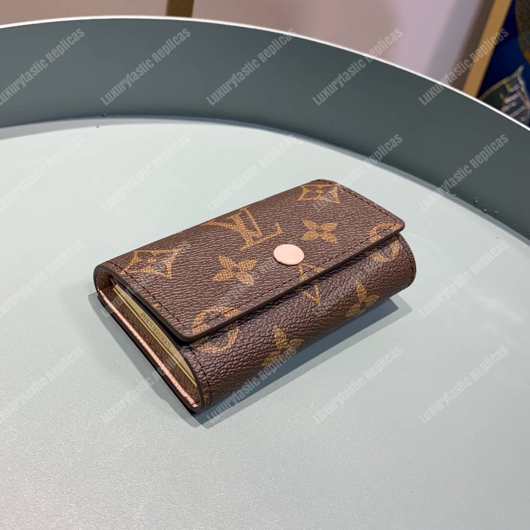 LV 6 Key Holder Monogram Canvas Smoothie Pink